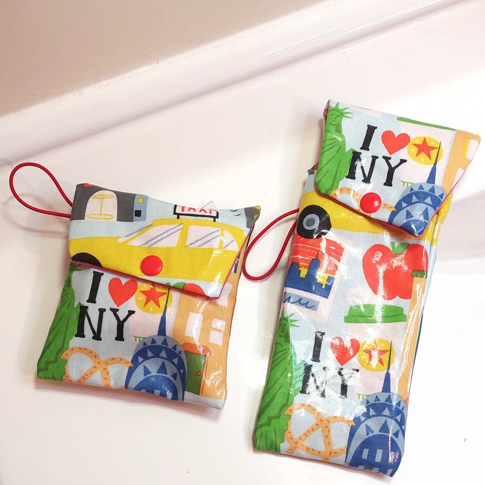 Trousse brosse à dent/dentifrice avec sa pochette savon motif new york--2227023296069