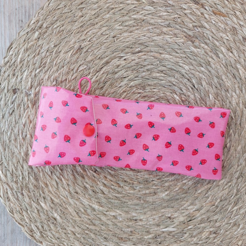 Etui imperméable brosse à dent/dentifrice motif Fraises--2227420644241
