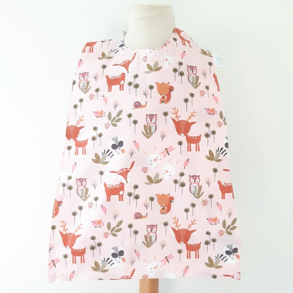 Maxi Bavoir Imperméable Réversible avec Poche Récupération chouette/foret--2226157430127