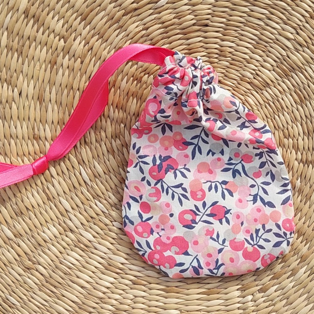 Miroir de poche avec sa pochette Wiltshire pois de senteur--2226854636464