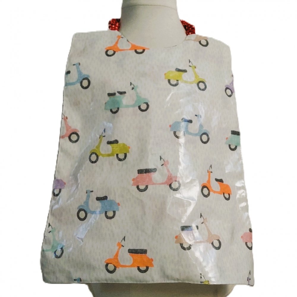 Bavoir cantine pompier elastiquee imperméable scooter/pompier--2227113999757