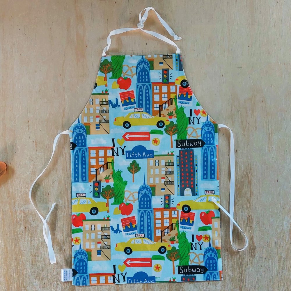 Tablier cuisine enfant pompier 3 à 10 ans jungle et New York--2227391372051