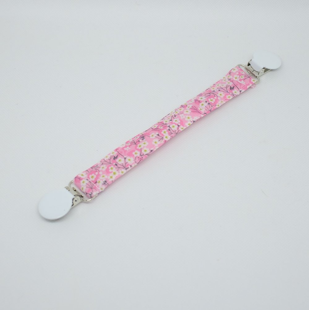 Attache doudou rose Liberty Mitsi valéria rose--9995566100671