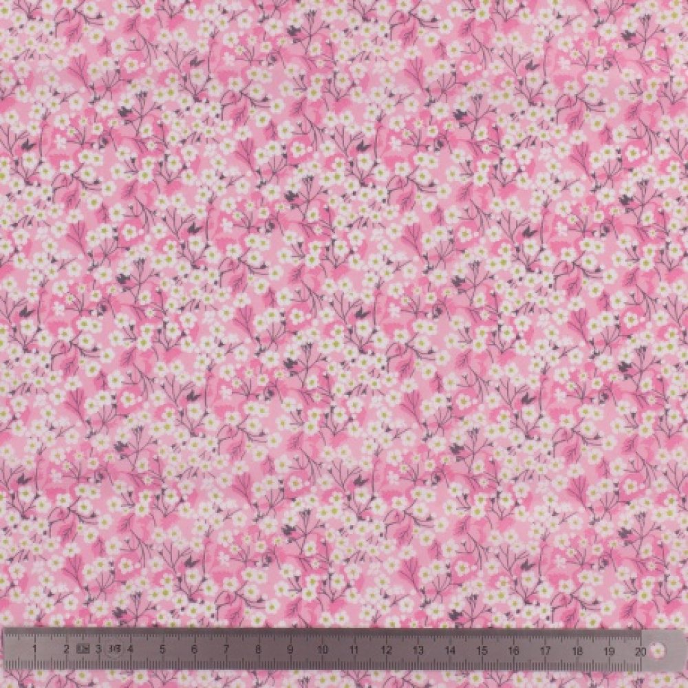 Attache doudou rose Liberty Mitsi valéria rose--9995566100671