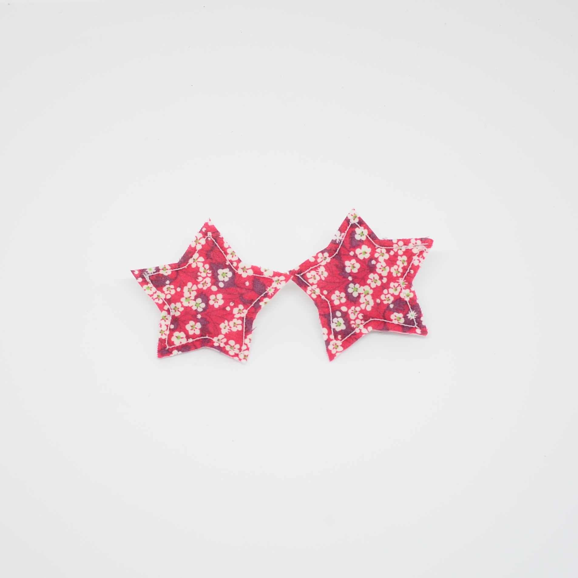 Barrette Etoile petite taille Liberty Mitsi valeria rouge Lot de 2--9995867932063