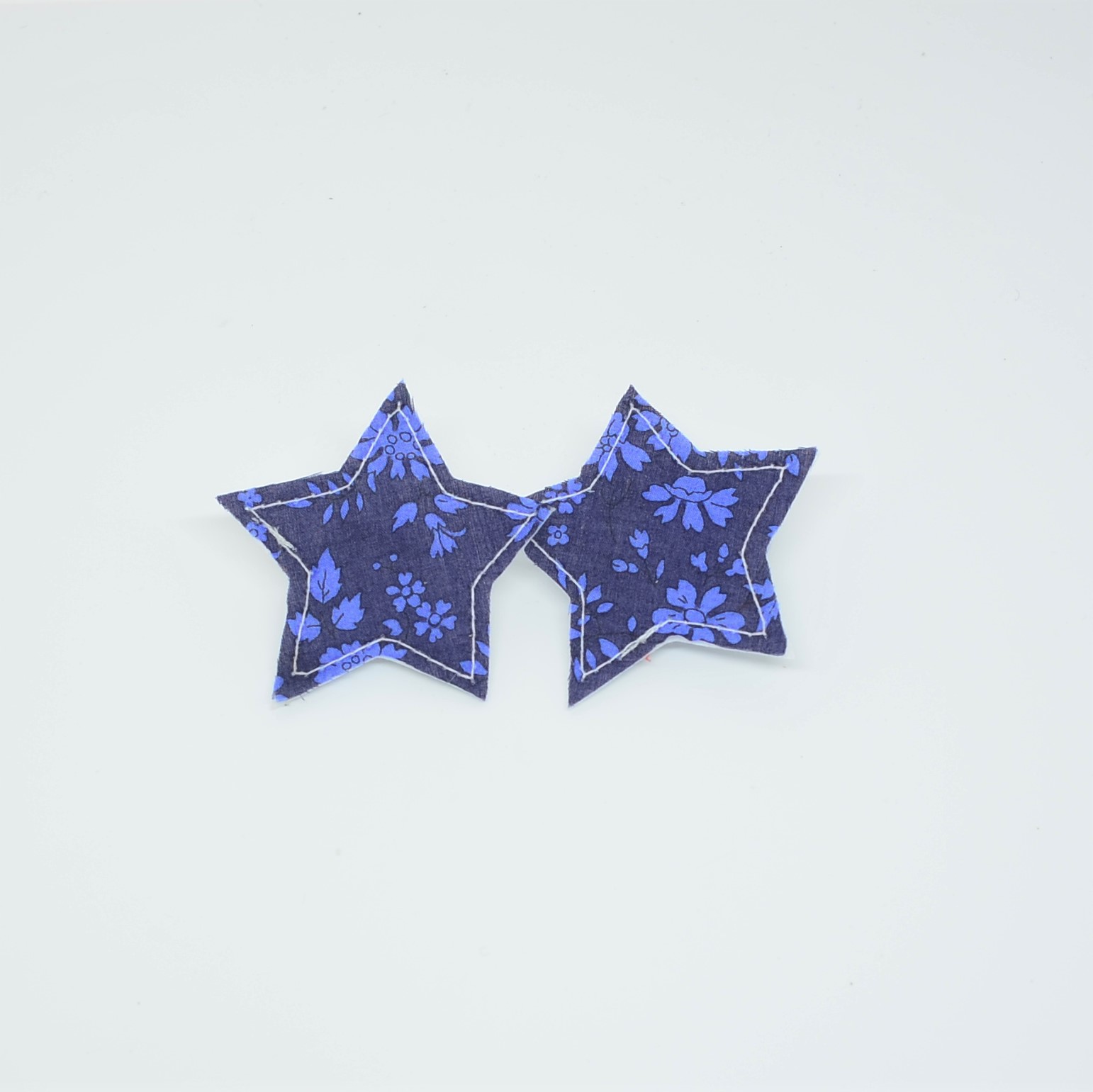 Barrette Etoile petite taille Liberty Capel bleu nuit. Lot de 2--9995867947029