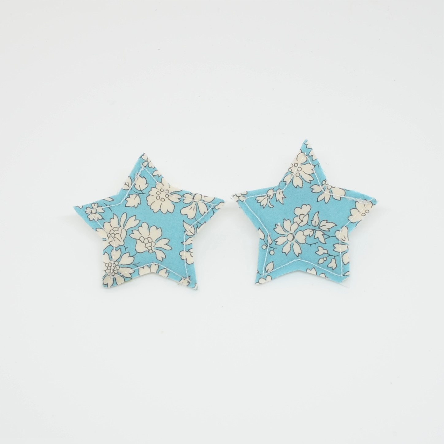 Barrette Etoile petite taille Liberty Capel turquoise. Lot de 2--9995867958216