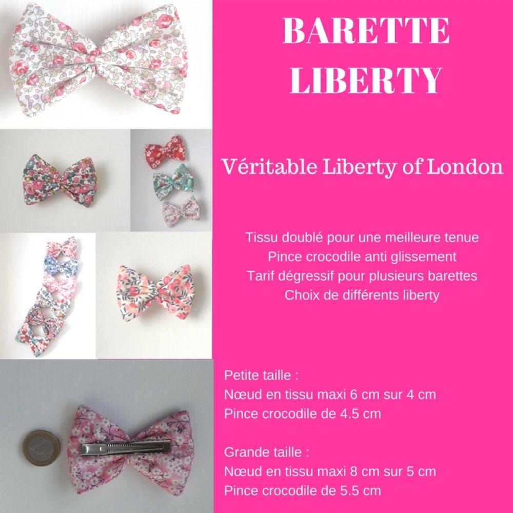 Barrette Liberty Betsy bleu saphir petite taille--9995365063320