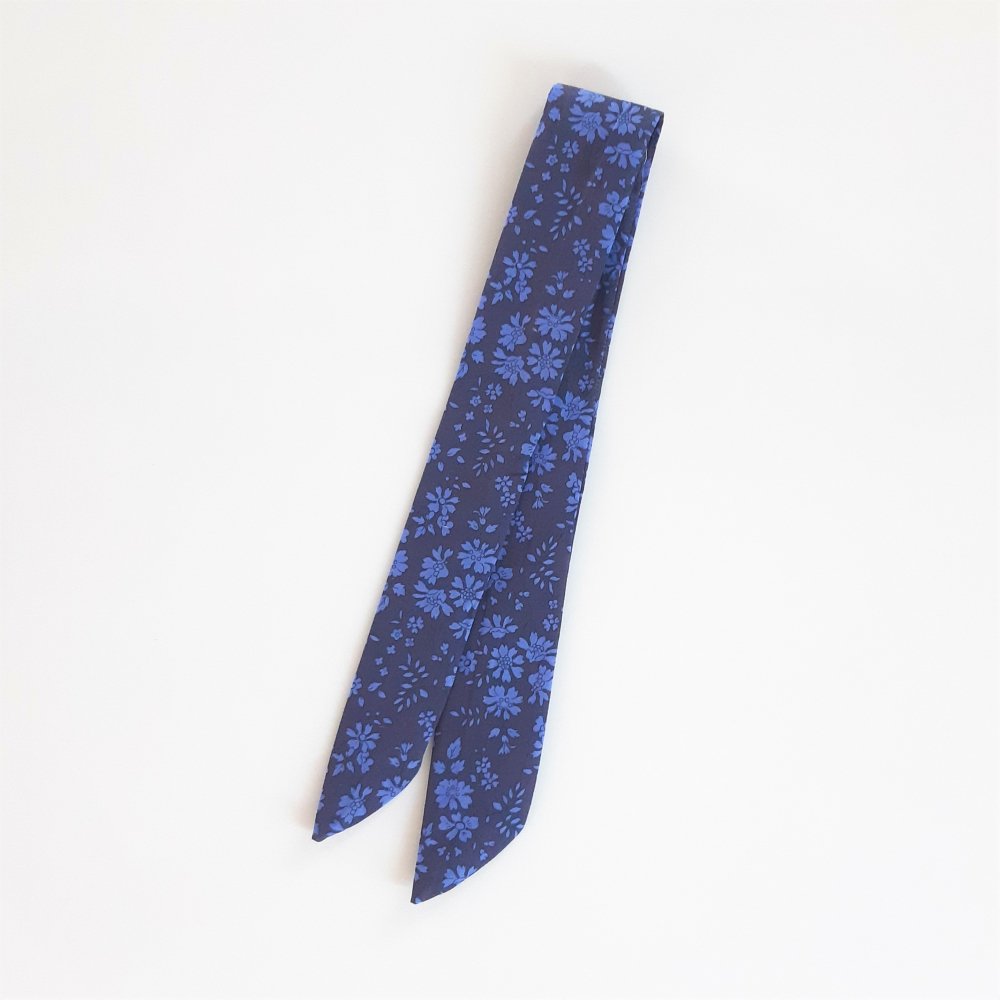 Bracelet foulard à nouer Capel bleu nuit pour cadran montre--2226287738063