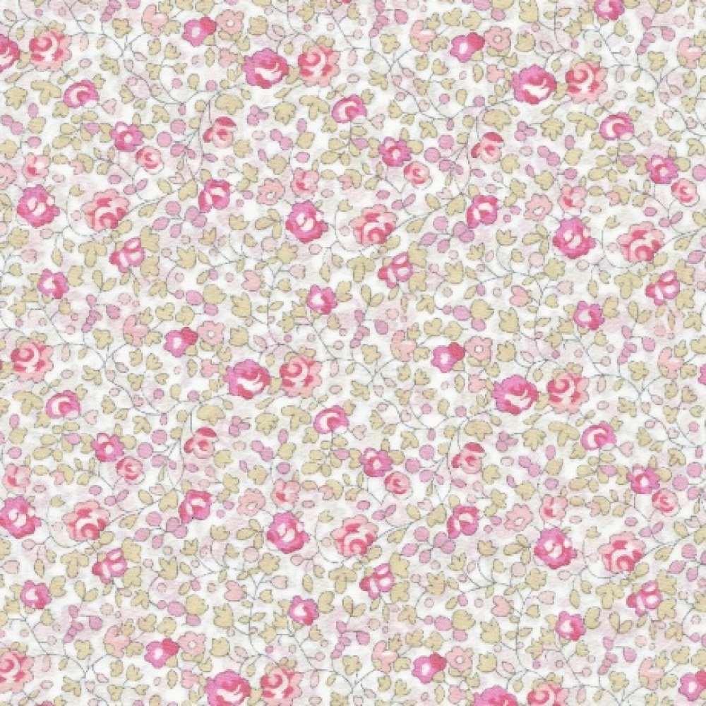 Bracelet fille foulard tissu à nouer Eloise rose pour cadran montre--2226287738797