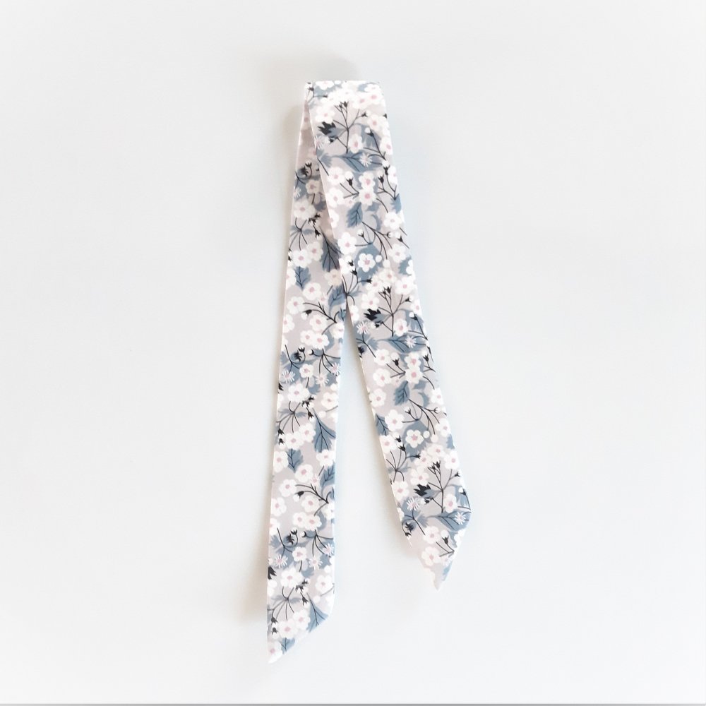 Bracelet femme foulard gris à nouer --2226287723380