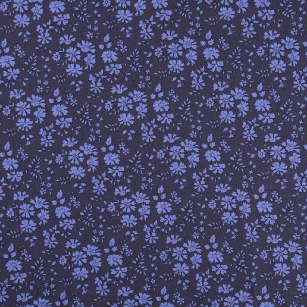 Chouchou cheveux scrunchie liberty Capel bleu nuit--9996013121102