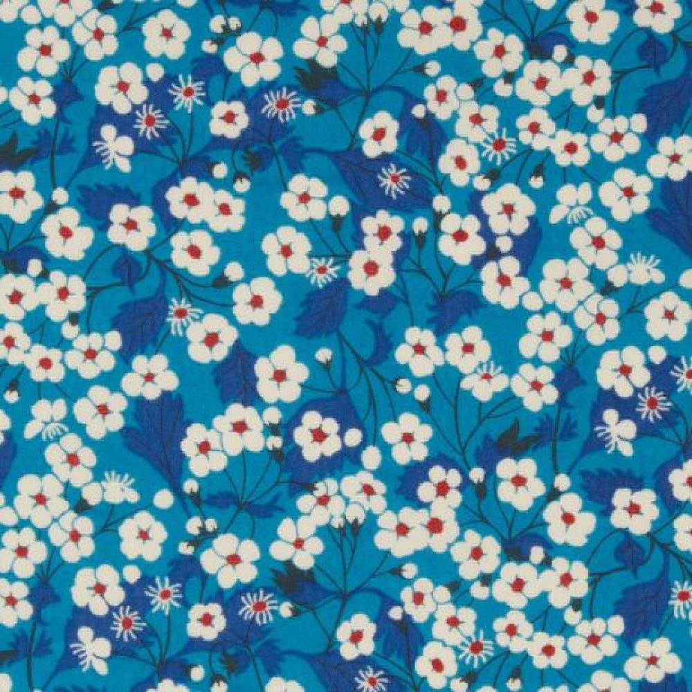 Chouchou cheveux scrunchie liberty Mitsi blue deep--9996010517205