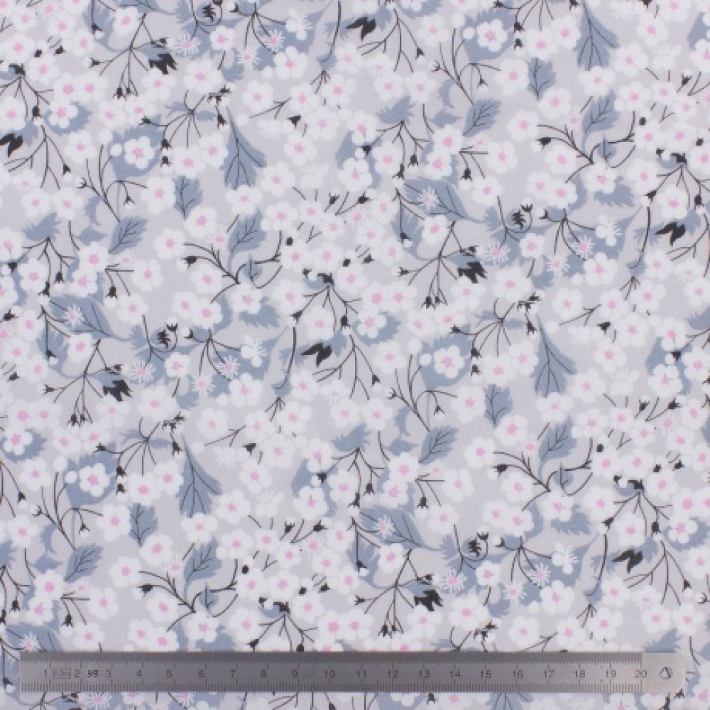 Chouchou cheveux scrunchie liberty Mitsi grey--9996010523312