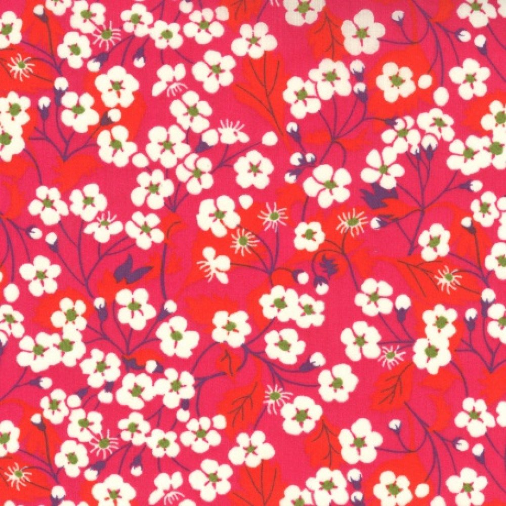 Chouchou cheveux scrunchie liberty Mitsi rose--9996010519766