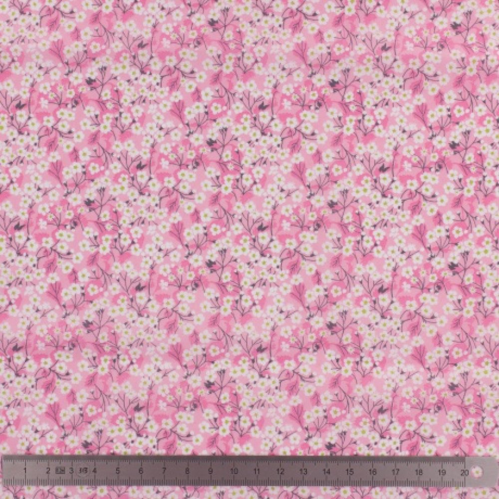 Chouchou cheveux scrunchie liberty Mitsi valeria rose--9996013118348