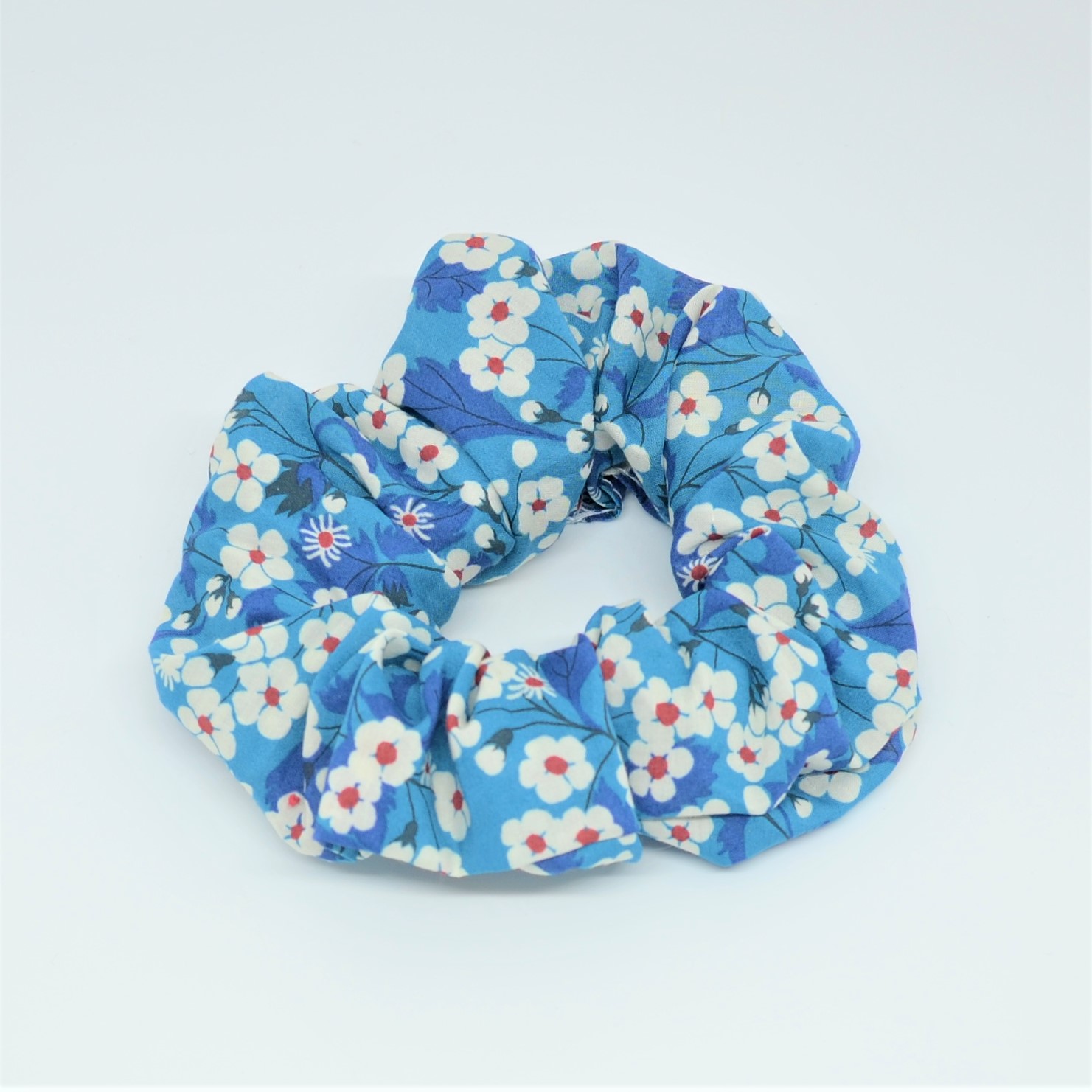 Chouchou cheveux scrunchie liberty Mitsi blue deep--9996010517205