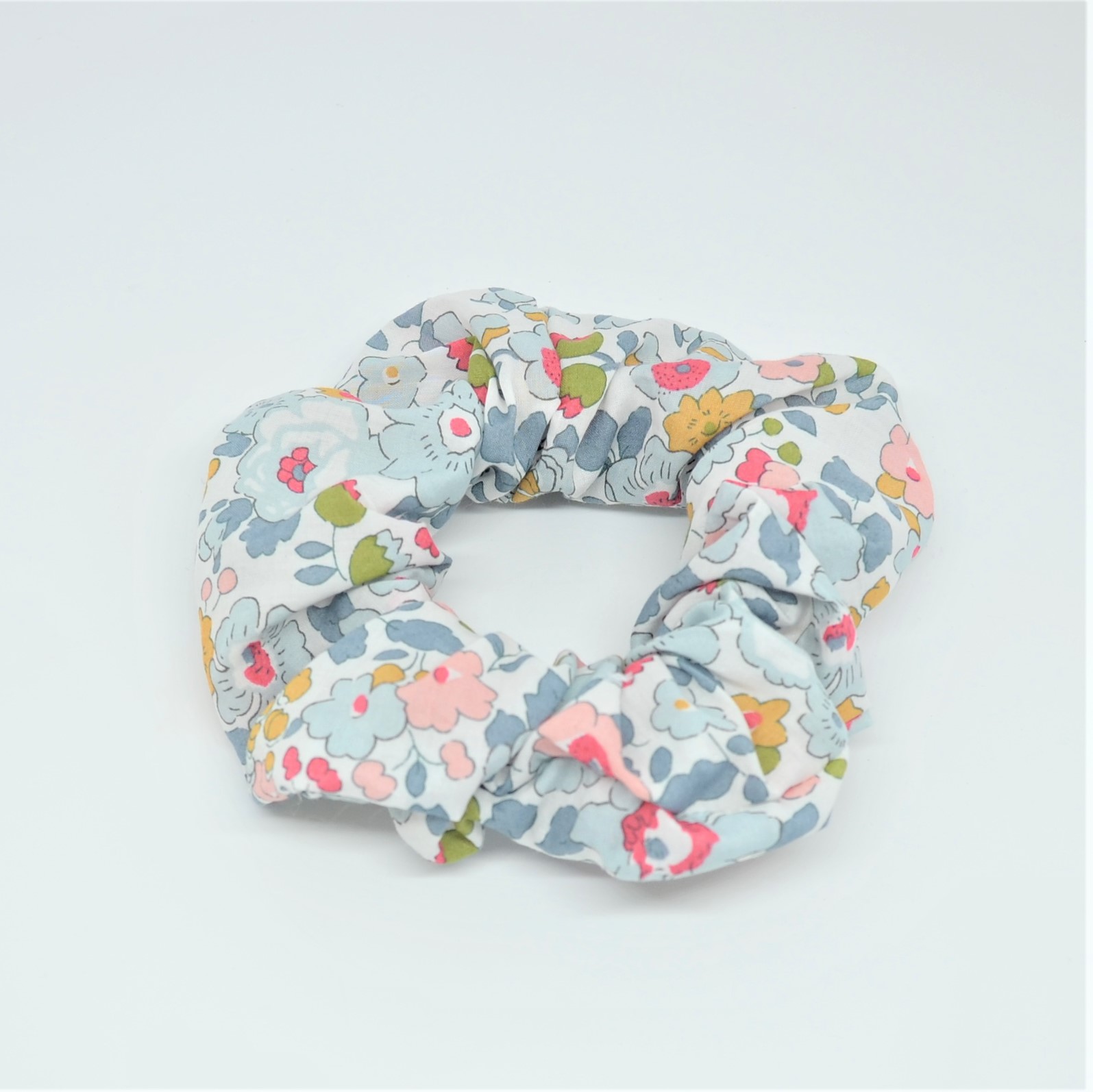 Chouchou cheveux scrunchie liberty Betsy porcelaine--9996010516406