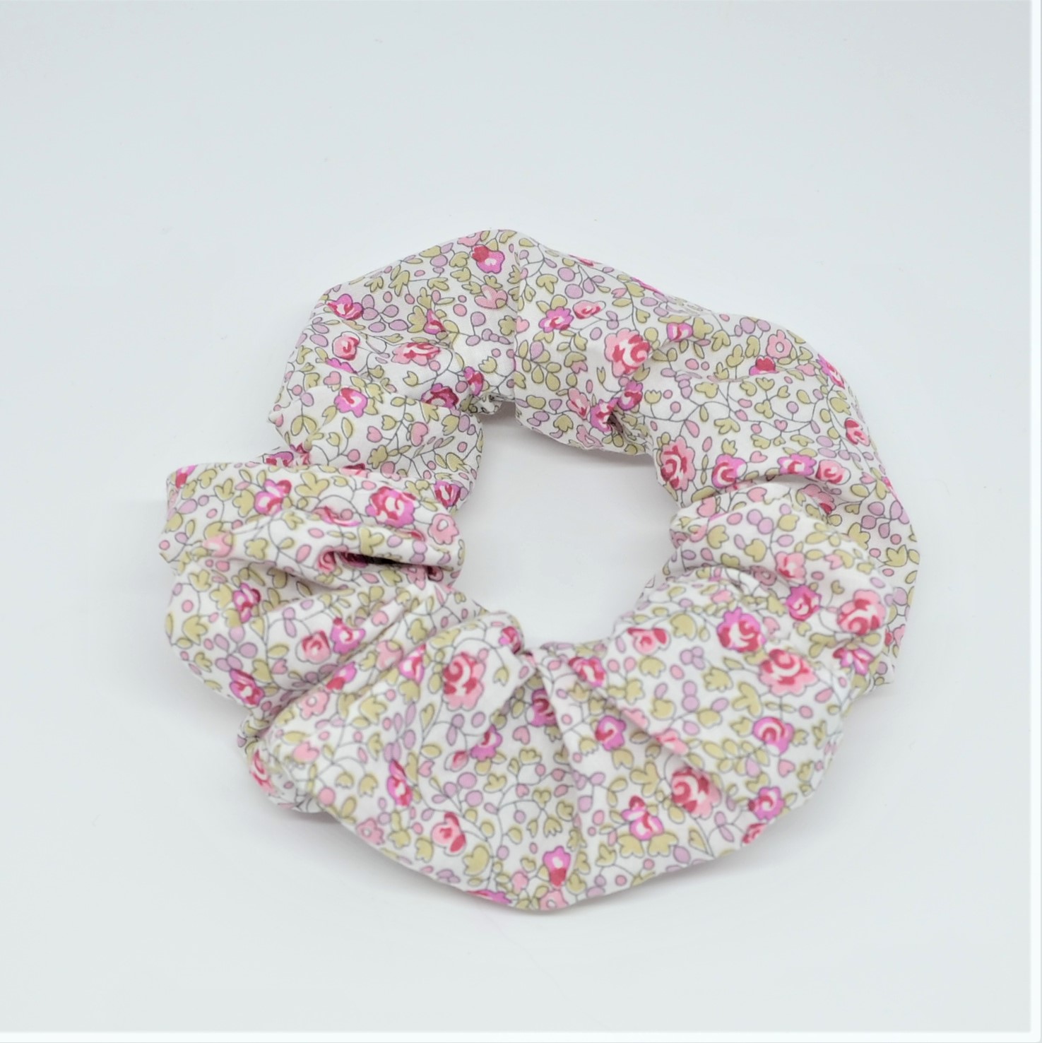 Chouchou cheveux scrunchie liberty Eloise rose--9996010518141