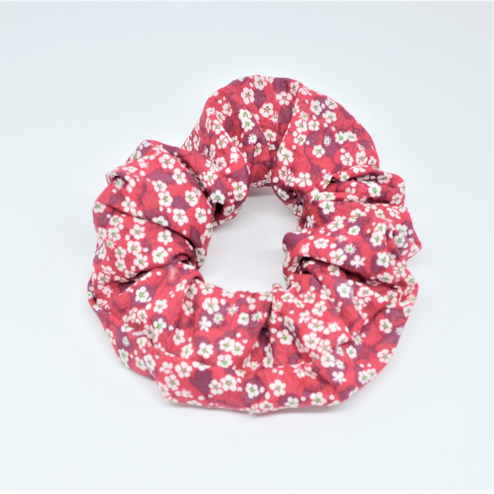 Chouchou cheveux scrunchie liberty Mitsi valeria rouge--9996010520625