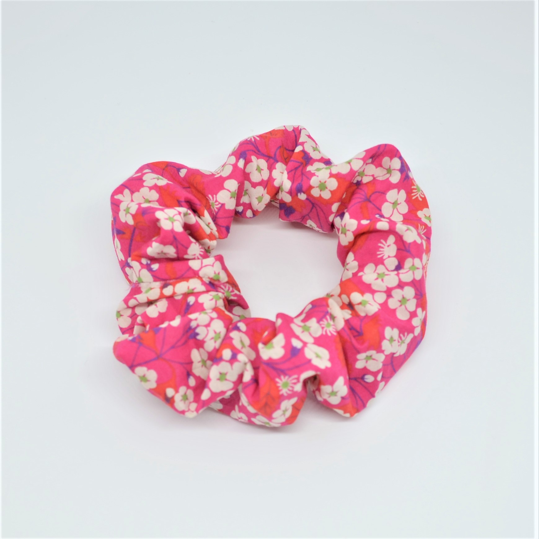 Chouchou cheveux scrunchie liberty Mitsi rose--9996010519766