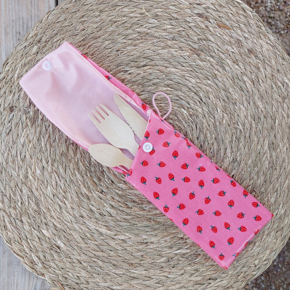 Etui imperméable brosse à dent/dentifrice motif Fraises--2227420644241