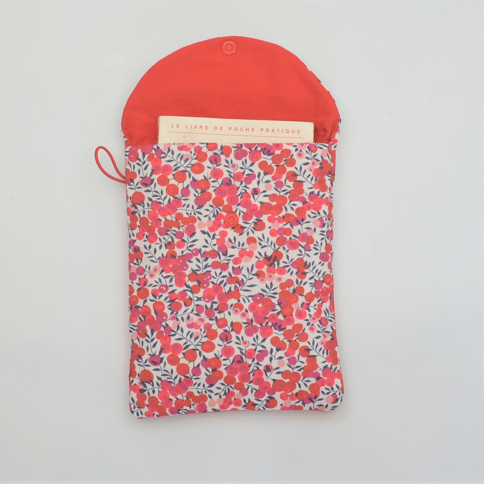 Etui liseuse/livre Liberty Wiltshire rouge--9996014084819