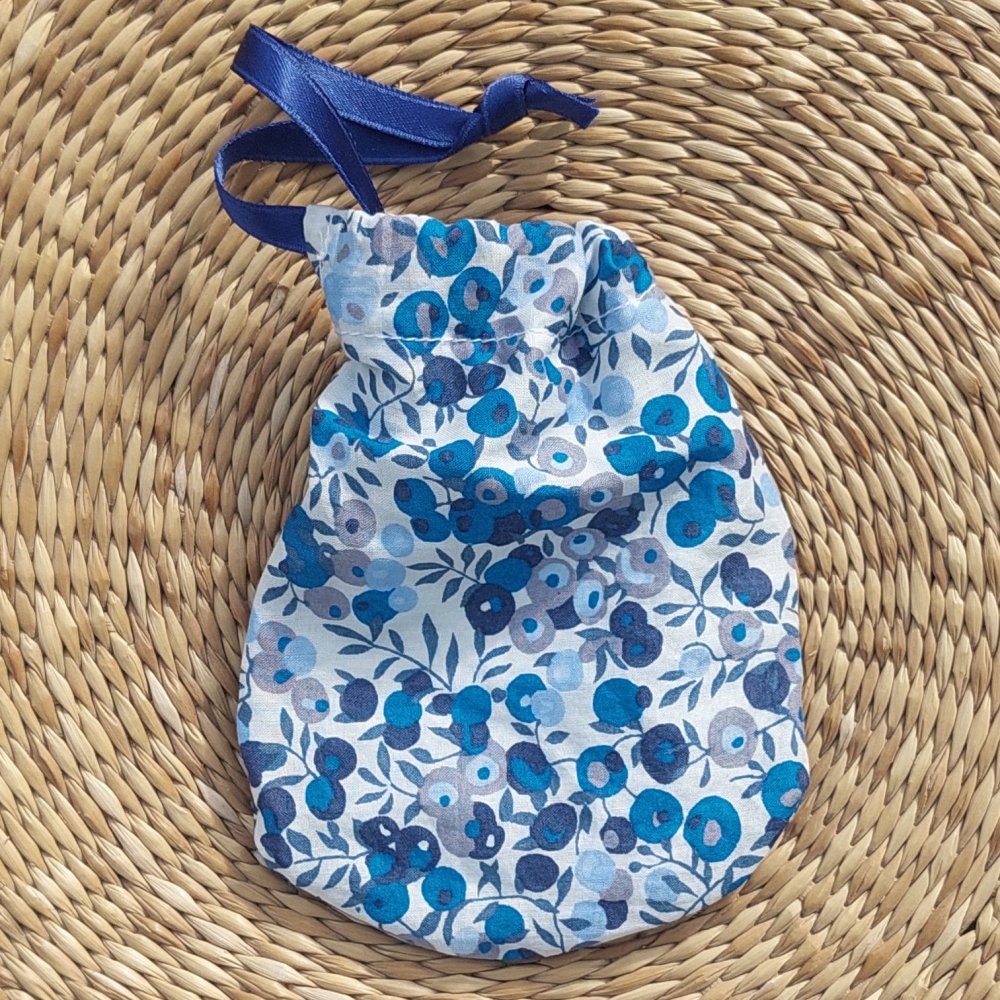 Miroir de poche avec sa pochette Wiltshire bleu marine--2226854762279