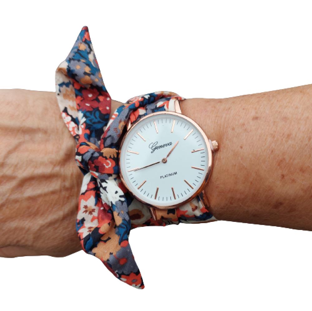 Montre foulard femme à nouer bracelet Thorpe automne+1 bracelet supplémentaire capel moutarde--2226704043176