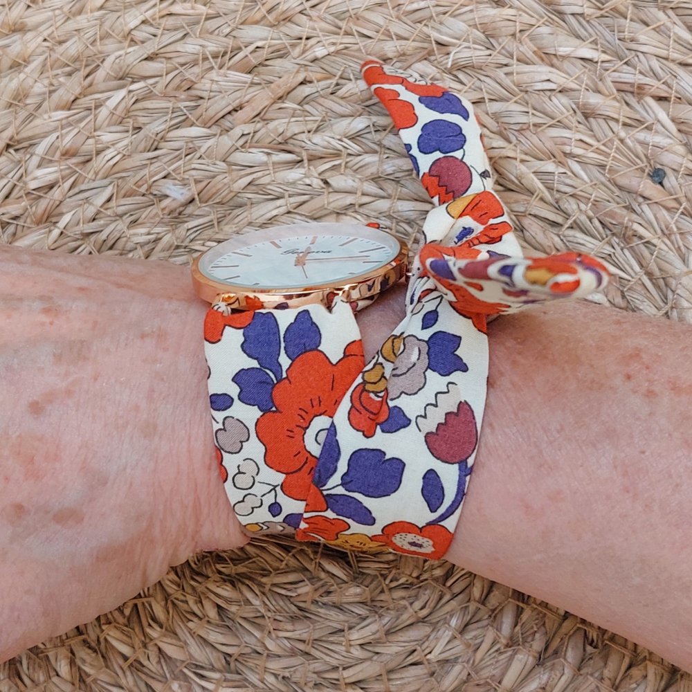 Montre foulard à nouer bracelet Liberty Betsy automne--9996052587136