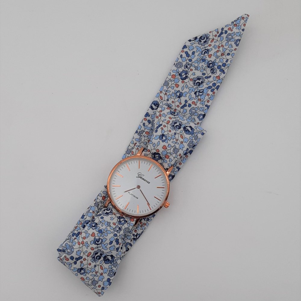 Montre à nouer bracelet Liberty Eloise bleu--2226169629045