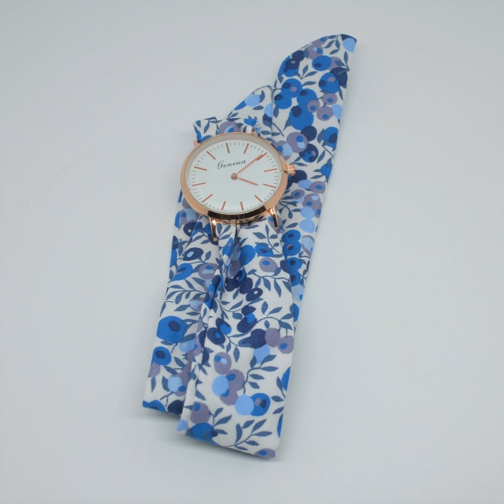 Montre à nouer bracelet wiltshire bleu--2226605411746