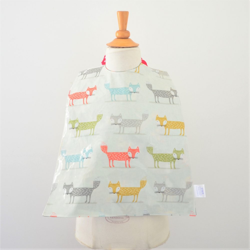 Serviette élastiquée imperméable renard/pompier--2226927095808