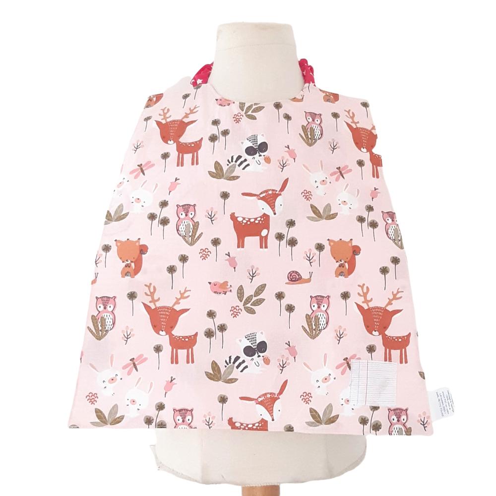 Serviette maternellet élastiquée imperméable lama/biches--9995601871948