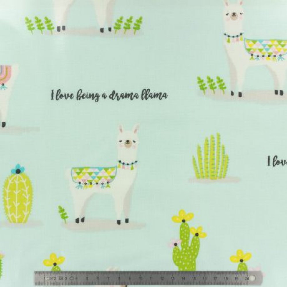 Serviette maternellet élastiquée imperméable lama/biches--9995601871948