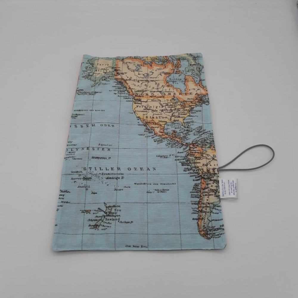 Trousse imperméable pour transporter les couverts mappemonde/motif graphique--9995753138920
