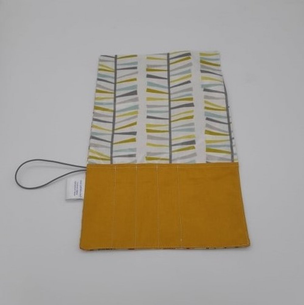 Trousse imperméable pour transporter les couverts mappemonde/motif graphique--9995753138920