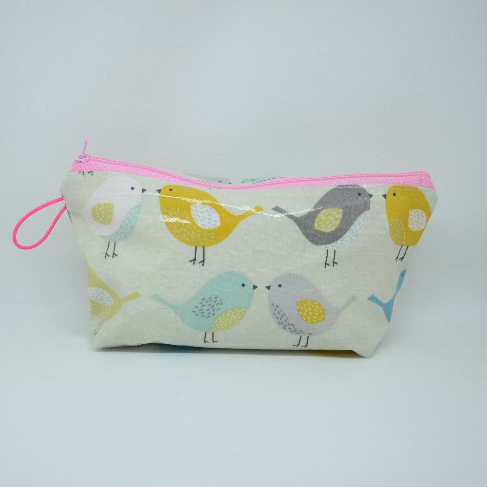 Trousse maxi imperméable, motif oiseaux--9995655867423