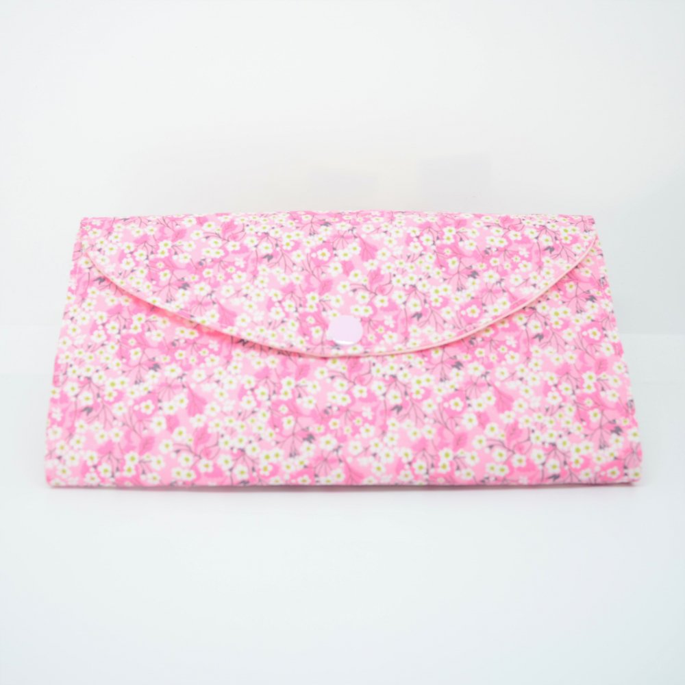 Trousse nomade rangement pour bijoux Liberty Mitsi valeria rose--9995869804498