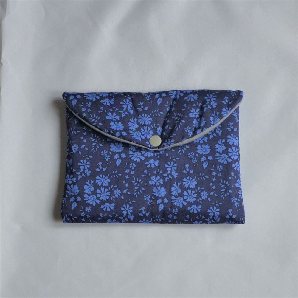 Trousse plate doublée Liberty Capel bleu nuit--9995403839290