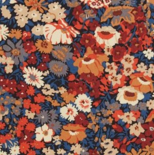 Bavette bandana bebe Liberty thorpe automne et éponge blanche