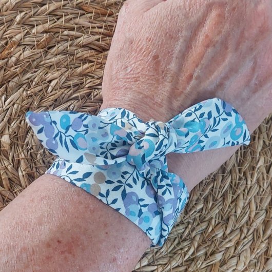 Foulard bracelet femme Liberty Wiltshire lavande