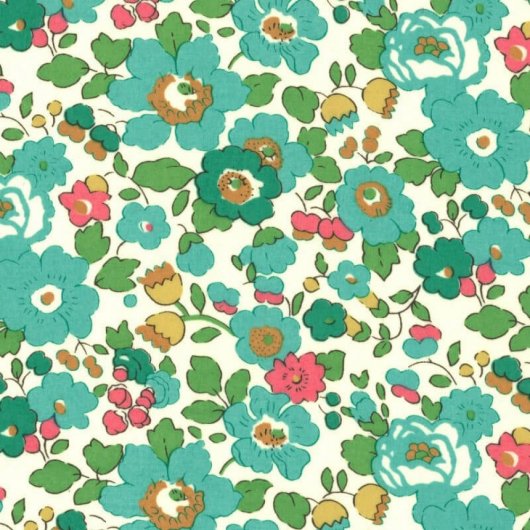 Ceinture foulard rose tissu multi fonction liberty Betsy turquoise