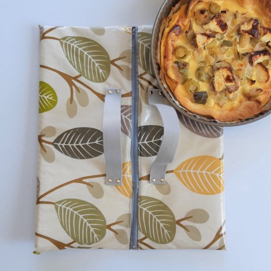 Sac à tarte isotherme et zip feuille