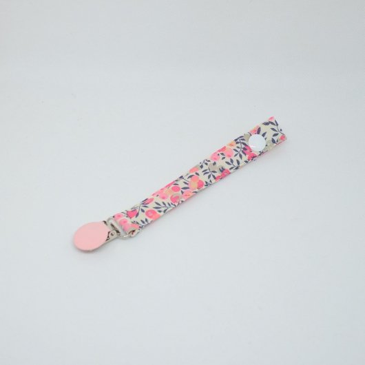 Attache tétine Liberty Whiltshire pois de senteur