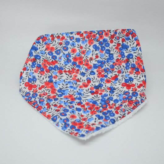 Bandana Bavette Liberty Wltshire marianne et éponge blanche