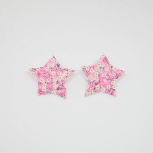 Barrette Etoile petite taille Liberty Mitsi valeria rose Lot de 2