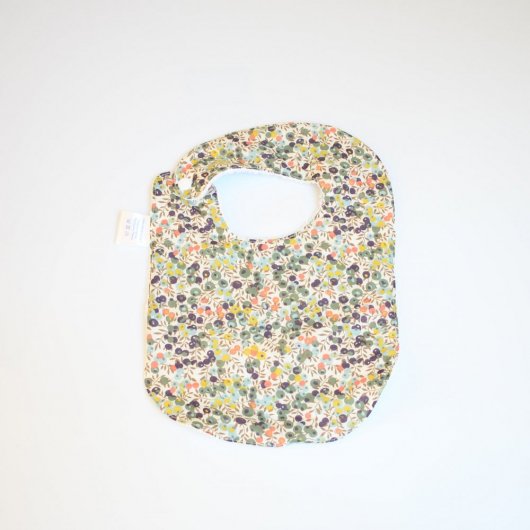 Bavoir première année Liberty Wiltshire automne et éponge blanche