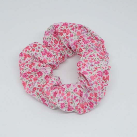 Chouchou cheveux scrunchie liberty Phoebe rose