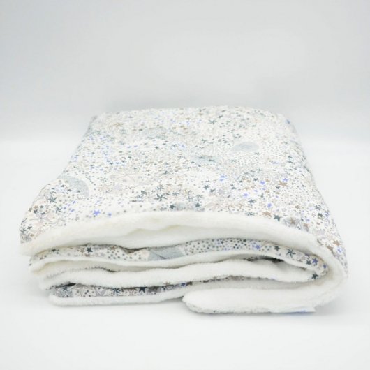 Couverture doudou Liberty Adeladja grey